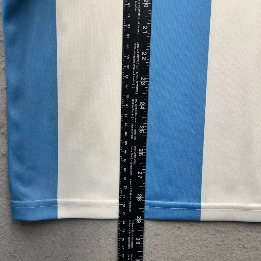 Adidas Argentina National Team Soccer Jersey Blue White Striped AFA‎ Mens Medium
